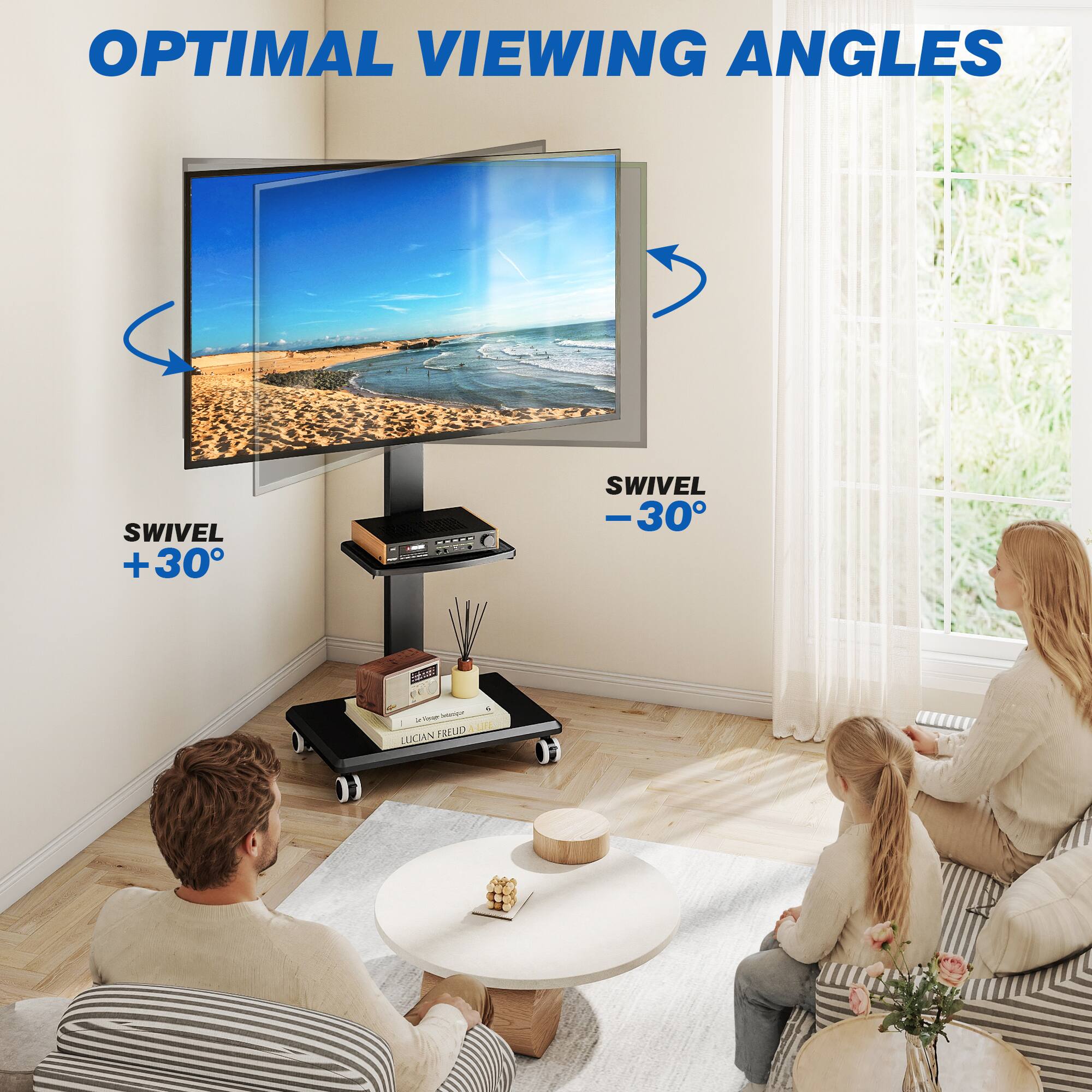 OPTIMAL VIEWING ANGLES

SWIVEL +30
SWIVEL -30

- sprand M FREUD A LIFE LUCIAN