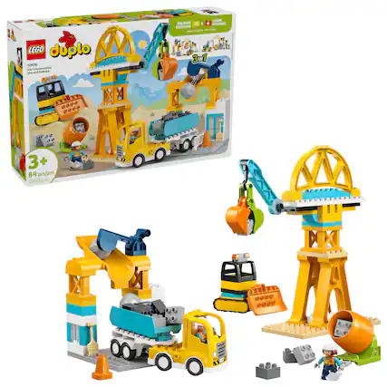 LEGO duplo 10476 3 in 1 Construction Site and Vehicle Set
LEARN CREATIVE SOLUTIONS
LEARN PATIENCE
3+ 84 pcs/pzs