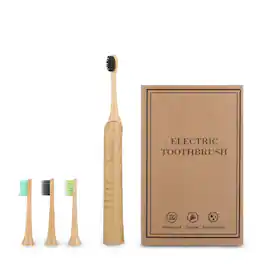 Cluzine - Sonic Soft Electric Toothbrush Magnetic Levitation Eco-Friendly Smart Inductive Charging - Wood