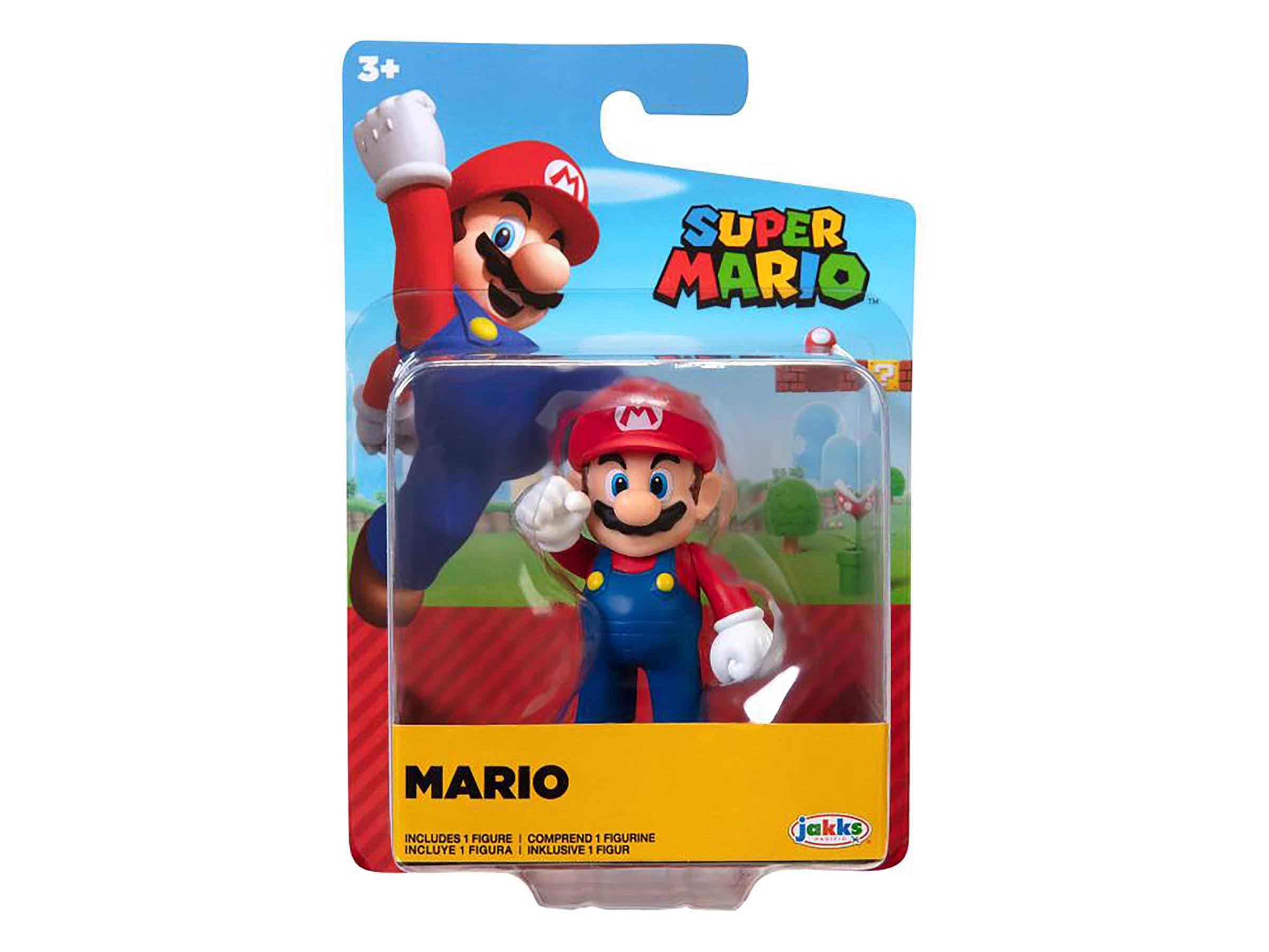 3+  
SUPER MARIO™  
MARIO  
INCLUDES 1 FIGURE | COMPREND 1 FIGURINE | INCLUYE 1 FIGURA | INKLUSIVE 1 FIGUR  
jakks