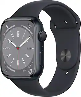 Refurbished Excellent - Apple Refurbished Watch Series 8 Aluminum 45mm A2771 (GPS Only, No Cellular) - Midnight - (2022)