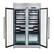 Alt View 2. Forno Appliances - Abruzzo 102-Bottle Freestanding Dual Zone Wine Cellar with Green Acrylic Holders & Black Shelves - Stainless steel.