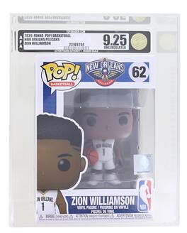 New Orleans Pelicans NBA Funko POP Vinyl Figure | Zion Williamson Graded AFA 9.25 - Blue