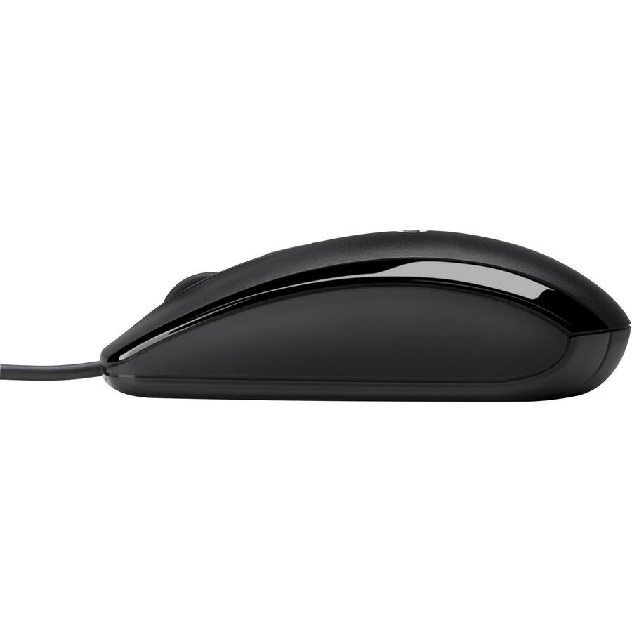 Alt View 4. HP - HP X500 Wired Mouse - Optical - Cable - USB - Scroll Wheel - 3 Button(s) - Symmetrical - Unknown.