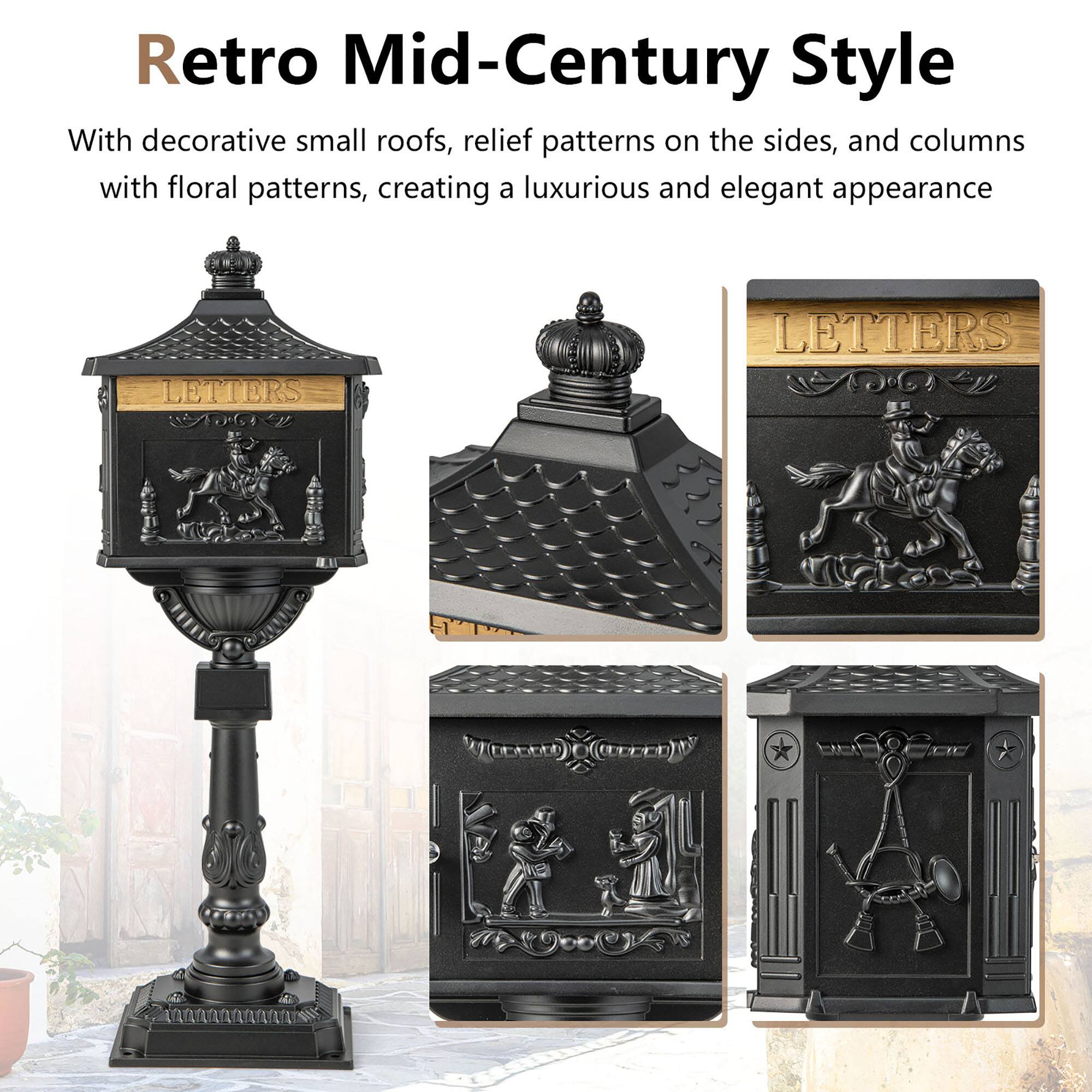 Retro Mid-Century Style

With decorative small roofs, relief patterns on the sides, and columns with floral patterns, creating a luxurious and elegant appearance

LETTERS