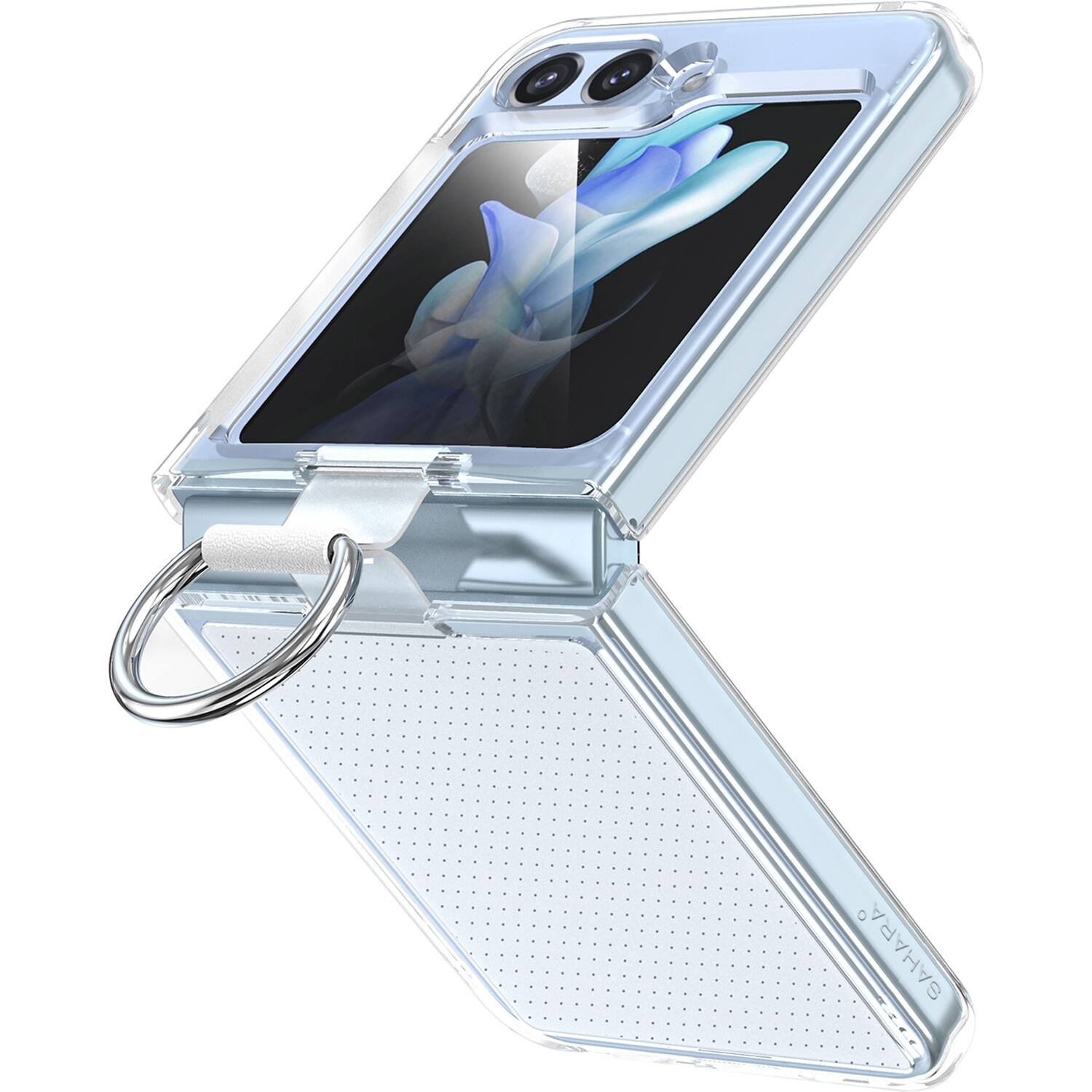 Alt View 14. SaharaCase - Venture Series Ring Case for Samsung Galaxy Z Flip6 - Clear.