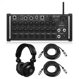 Behringer - XAir XR18 18-Ch Wireless Digital Mixer, w/Headphones,2x XLR Cable