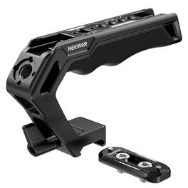 Neewer - Top Handle & NATO Rail Kit, Silicone Grip, Quick Release Clamp, 3 Cold Shoes, CA008