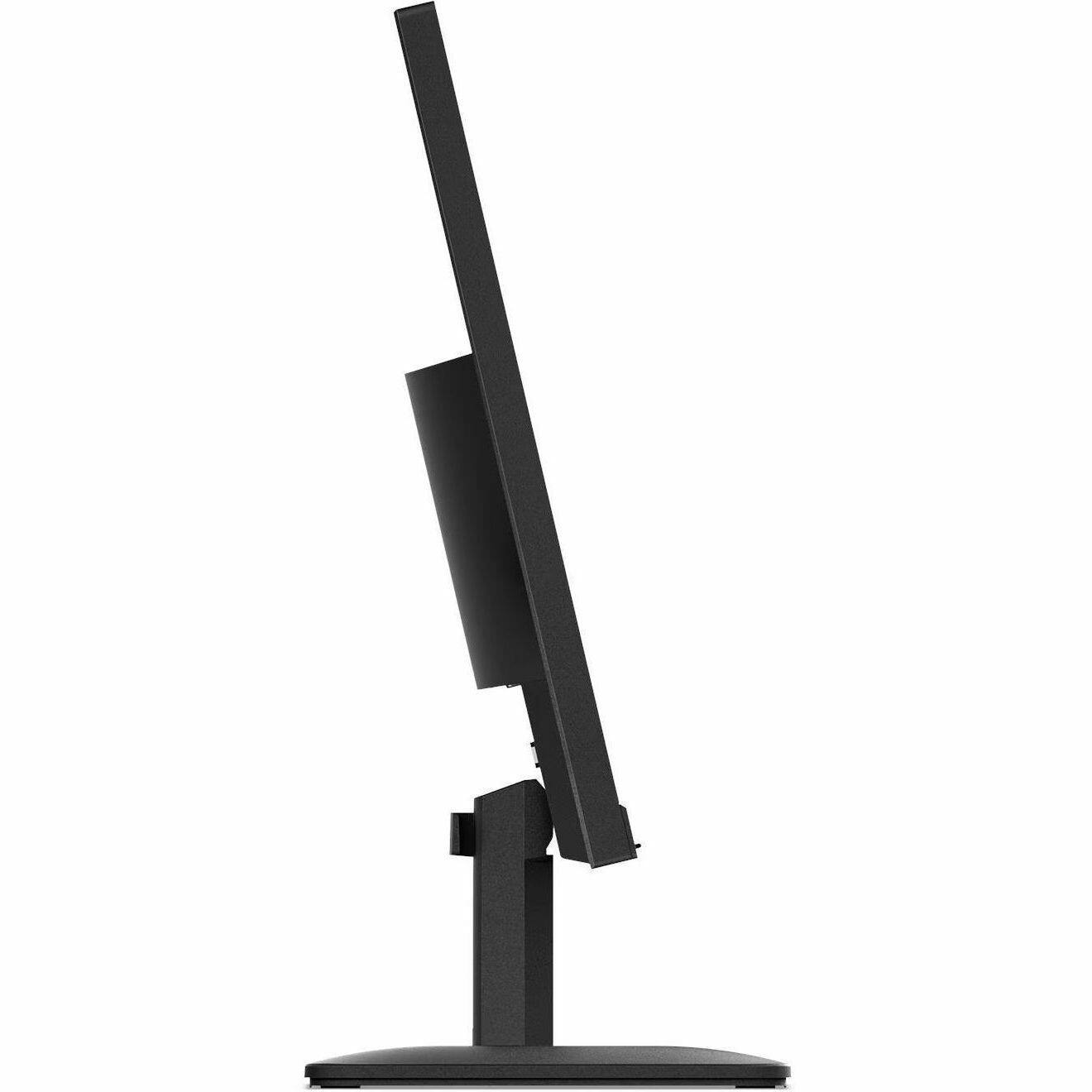Alt View 2. Lenovo - Lenovo ThinkVision S24-4e 24" Class Full HD LED Monitor - 16:9 - Raven Black - 23.8" Viewable - In-plane Switching (IPS) - Raven Black.