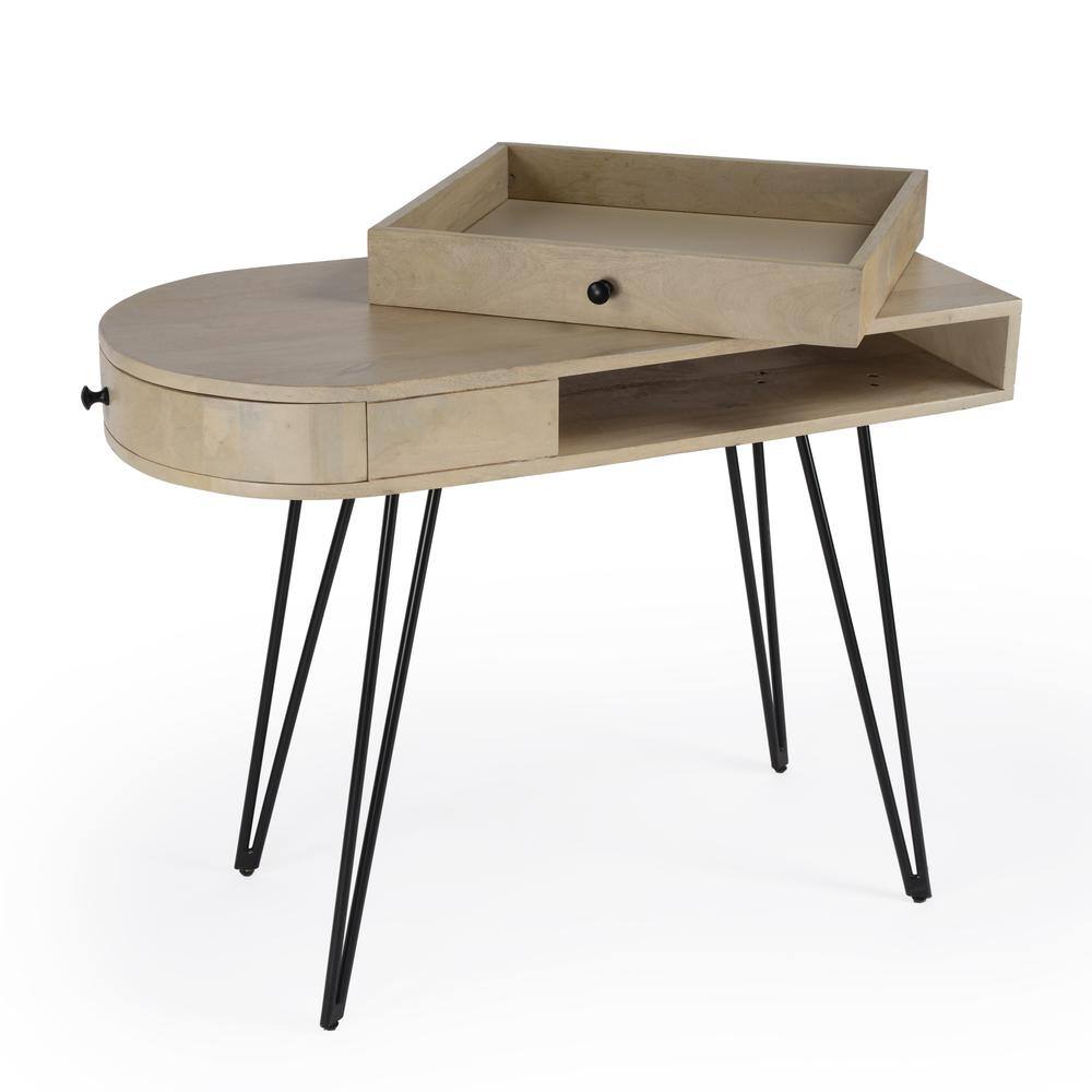 Back. Butler Specialty - Sebastopol Reversible 2 Drawer Writing Desk - Natural.