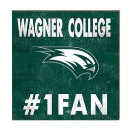 Jardine - Wagner College Seahawks 10" x 10" #1 Fan Plaque - Green