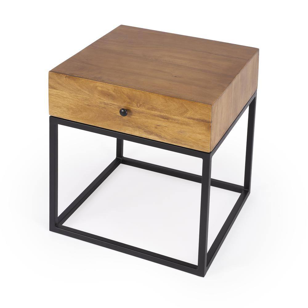 Alt View 4. Butler Specialty - Brixton Iron & Wood End Table - Multi-Color.
