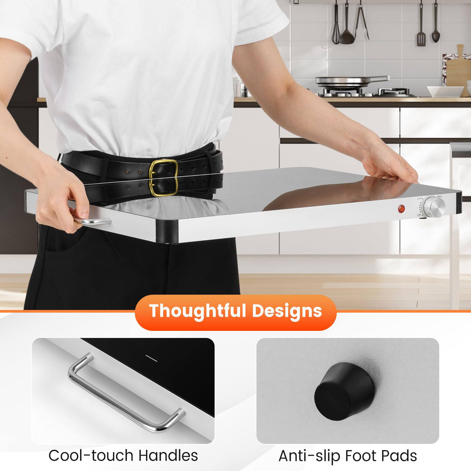 Thoughtful Designs

Cool-touch Handles

Anti-slip Foot Pads