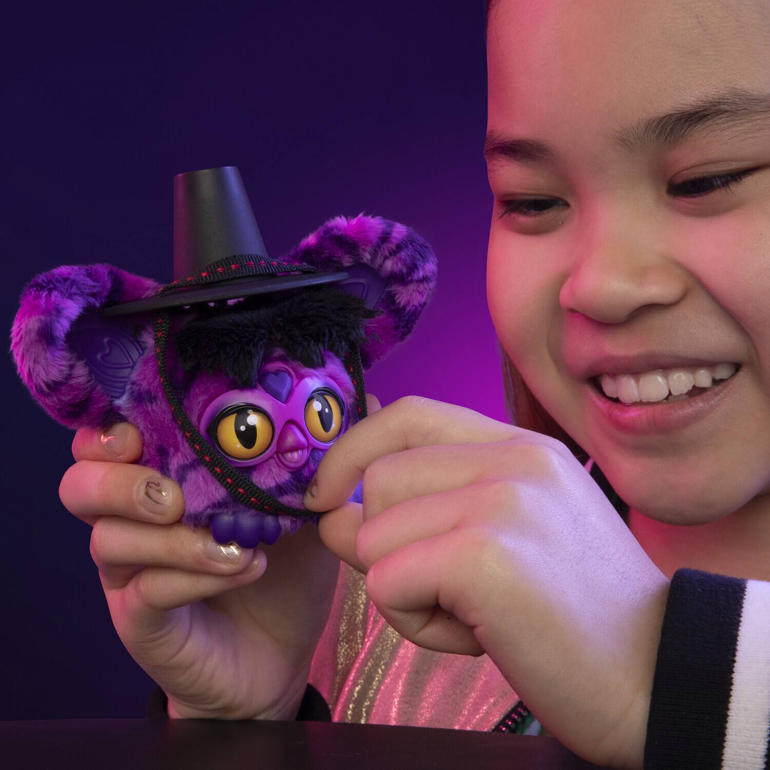 Alt View 4. Hasbro - KPop Demon Hunters - Furby Furblets - Saja Boy Demon   - COLLECTIBLES - Multicolor.