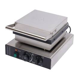 Stock Preferred - Commercial Electric Lolly Waffle Stick Maker - Stainless Steel Silver with Black Accents