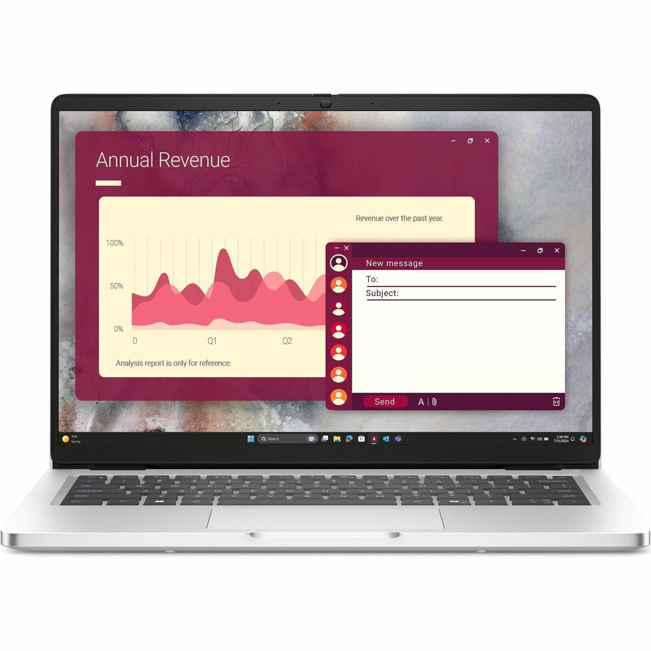 Dell - Pro 14 14" IPS LCD 1920 x 1200 (Full HD Plus) Laptop - Intel Core Ultra 5 with 16GB Memory - 512 GB SSD - Platinum Silver, Silver