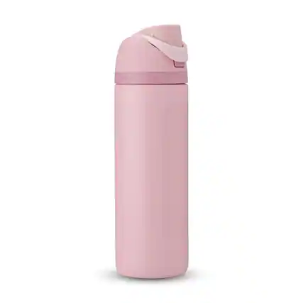 Front. Owala - FreeSip 24 fl. oz. BPA Free Water Bottle with Spout Lid - Rose Quartz.