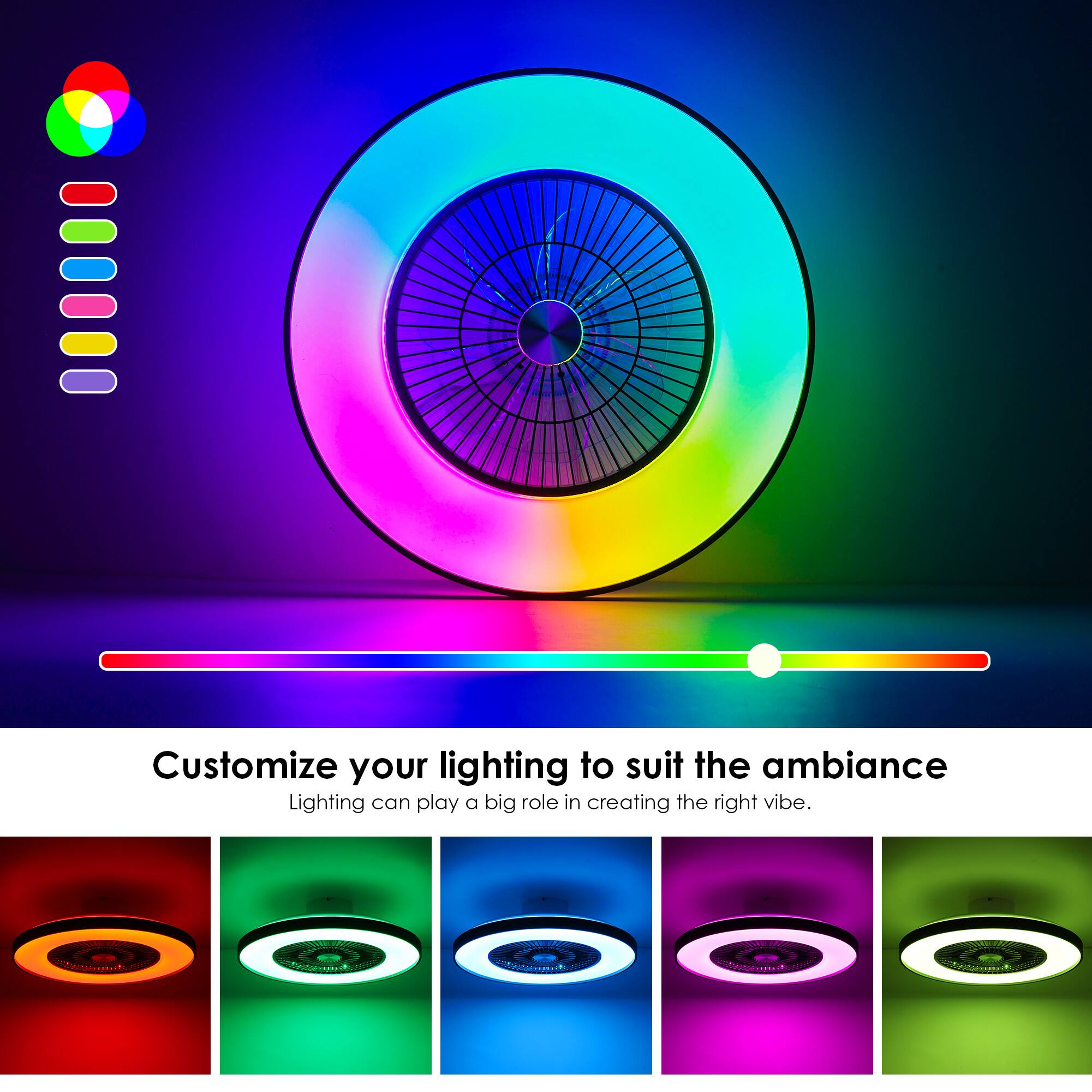 Customize your lighting to suit the ambiance

Lighting can play a big role in creating the right vibe.