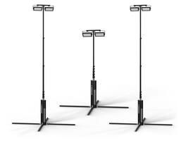 Eversun - Apollo S Portable Lighting Three Tower Bundle for Tennis, Handball, or Basketball | Up to 120,000 Lumens Total