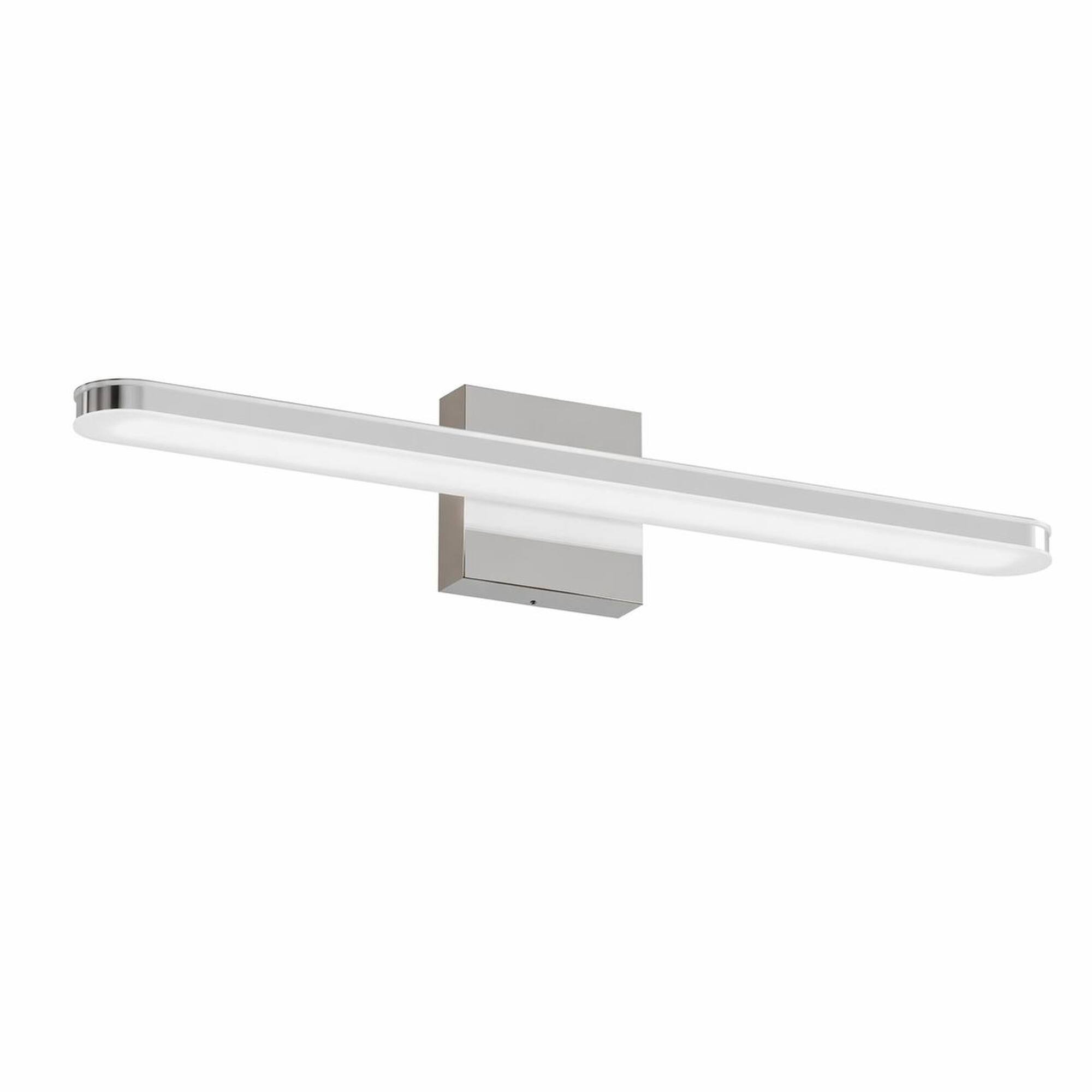 Alt View 5. RYHNUYNE - 24-Inch Chrome LED Vanity Light with Dimmable 6000K Brightness, Stainless Steel and Acrylic Construction for Bathroom.