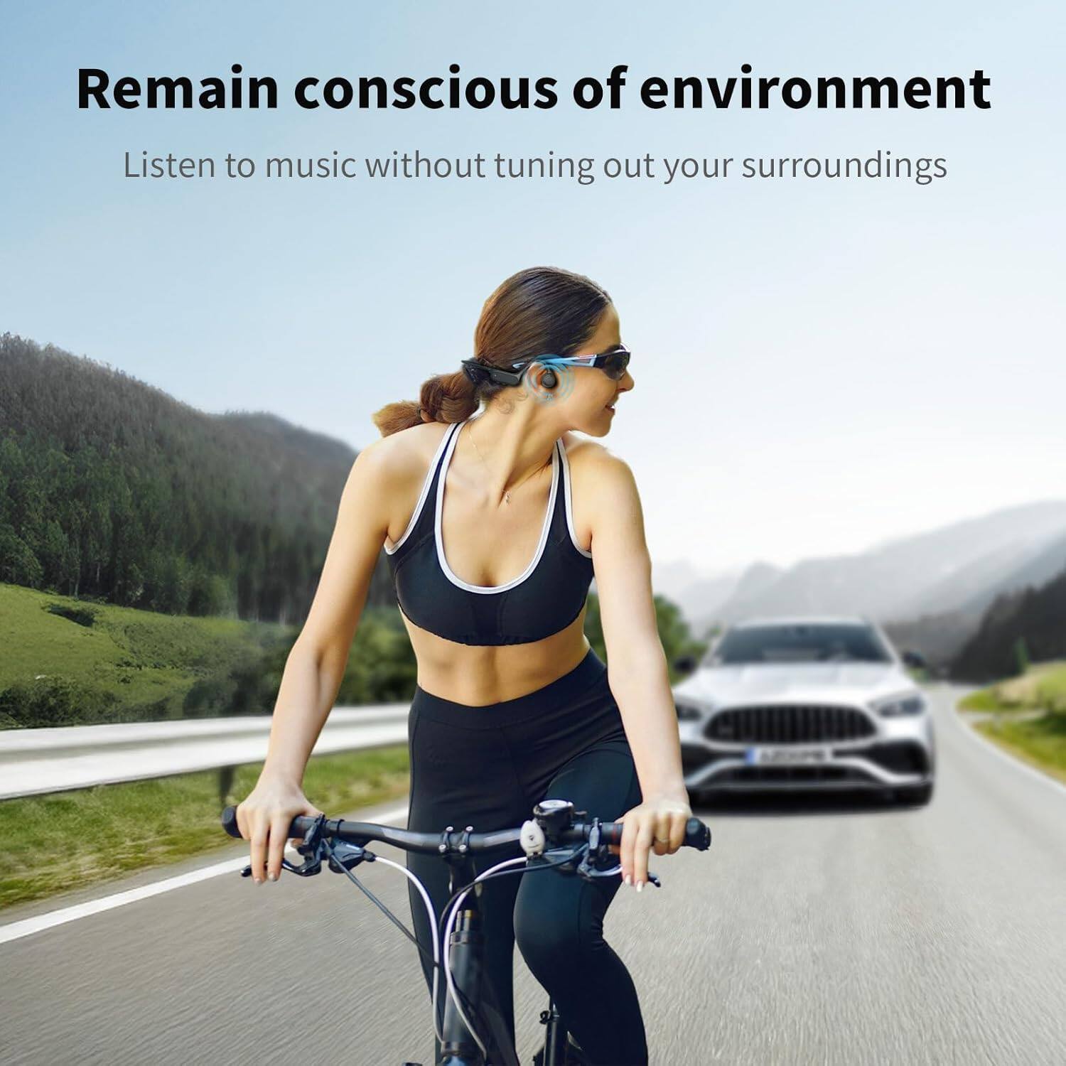 Remain conscious of environment  
Listen to music without tuning out your surroundings
