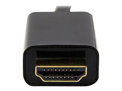 Alt View 2. Startech - StarTech MDP2HDMM3MB 10' Mini DisplayPort/HDMI Audio/Video Cable, Black - Black.