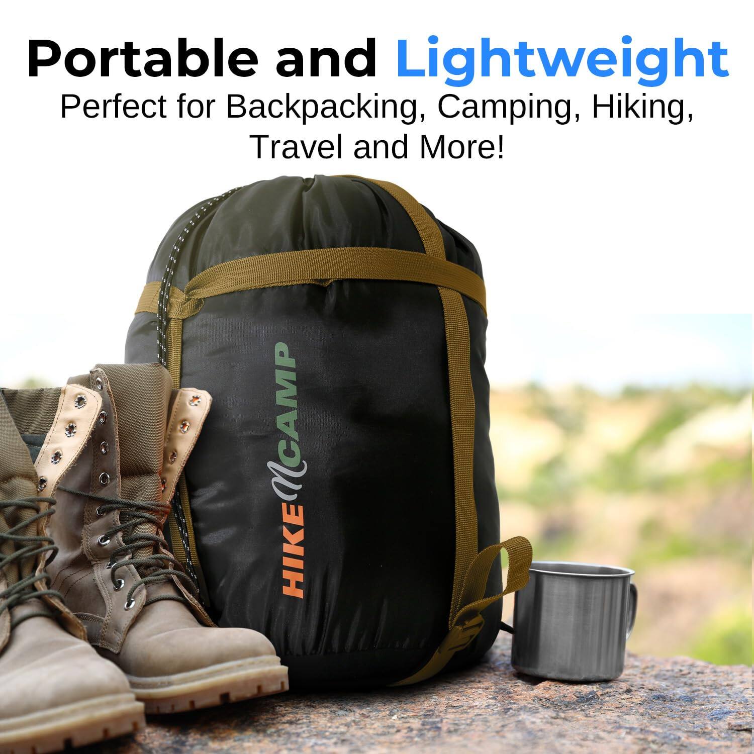 Portable and Lightweight  
Perfect for Backpacking, Camping, Hiking, Travel and More!