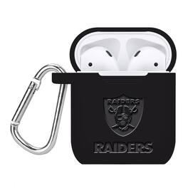 Artinian - Las Vegas Raiders Debossed Silicone AirPods Case Cover - No Size - Multicolor