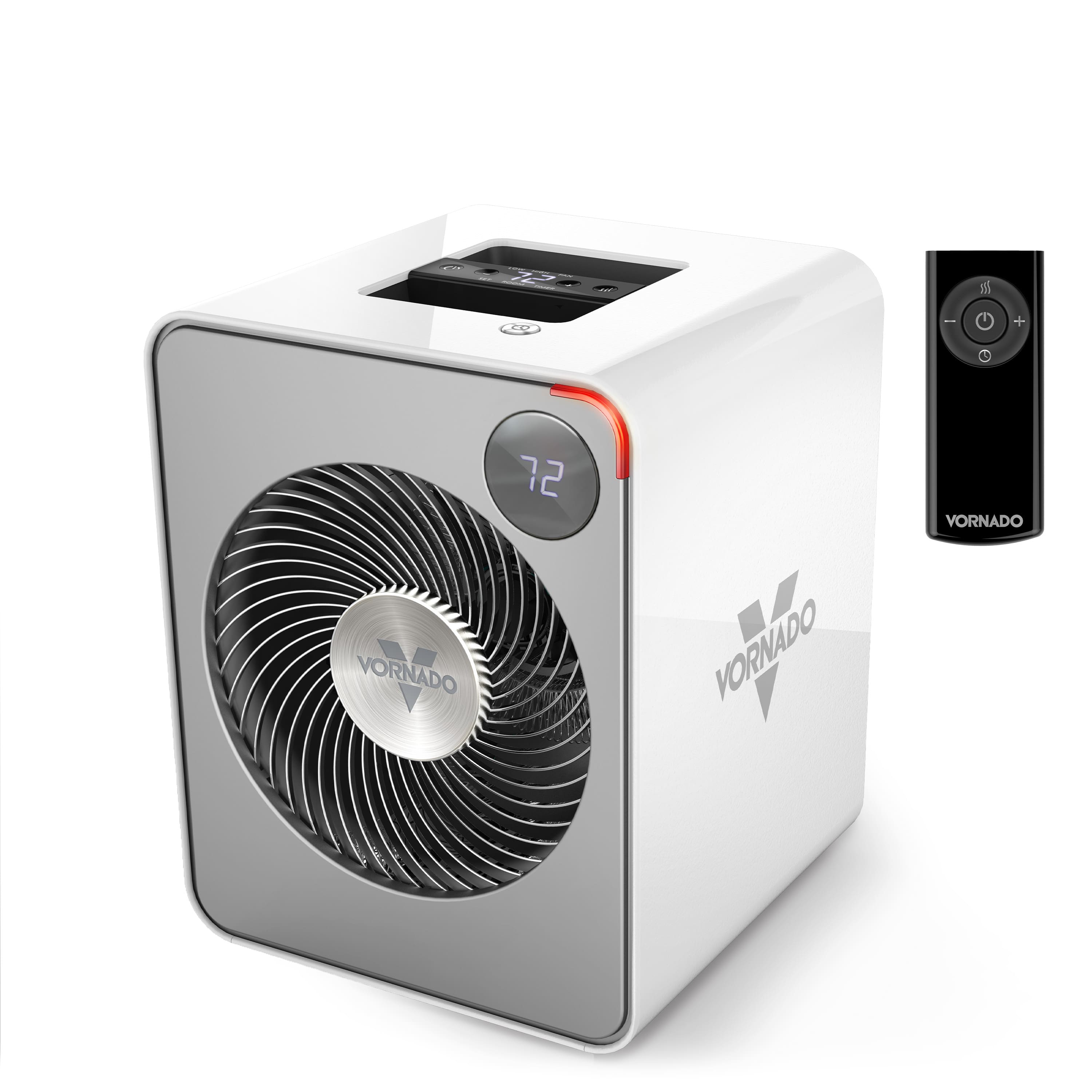 Vornado - VMHi500 1500 Watt Indoor Electric Fan Space Heater with Auto Climate Control - White - Front_Zoom