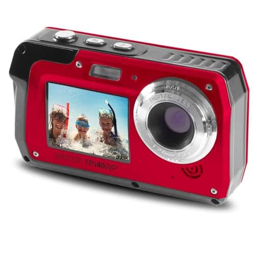 Minolta - 48 MP Dual Screen Waterproof Digital Camera MN40WP - Red price history on PriceWatchPro