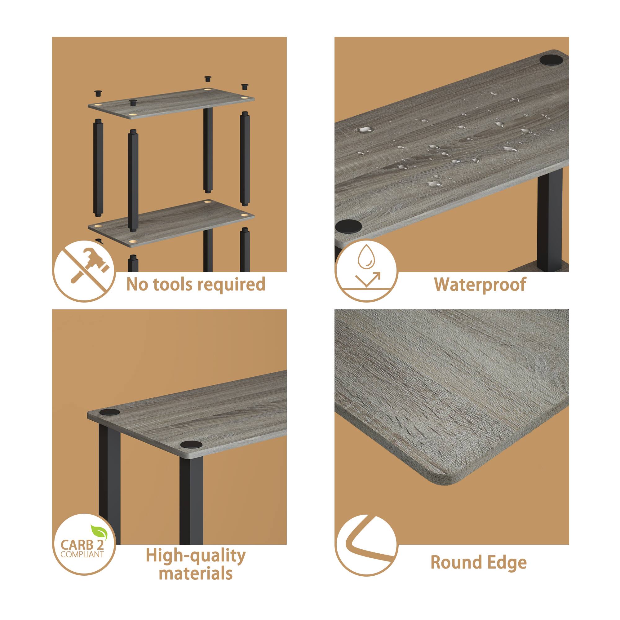 - No tools required
- Waterproof
- CARB 2 COMPLIANT
- High-quality materials
- Round Edge