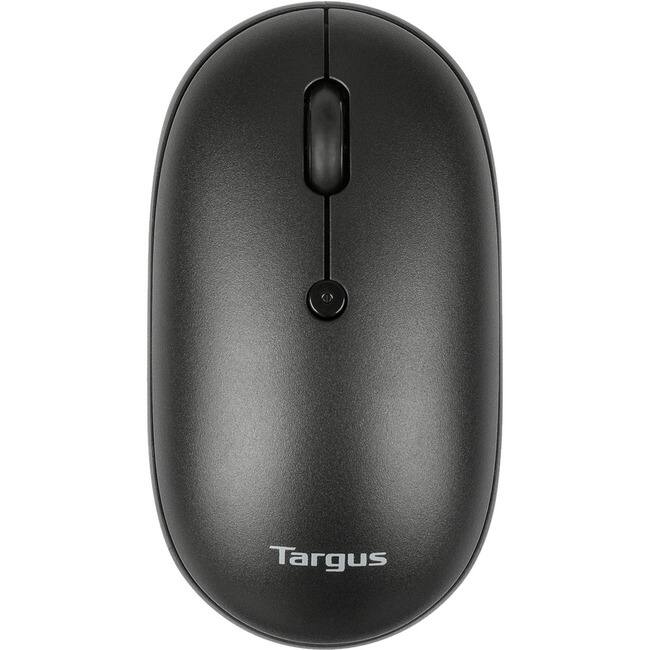 Front. Targus - Targus Compact Multi-Device Antimicrobial Wireless Mouse - Optical - Wireless - Bluetooth/Radio Frequency - 2.40 GHz - Black.