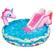 Front. Banzai - Banzai Spray 'N Splash Unicorn Pool, Inflatable Outdoor Backyard Water Slide Splash Toy.