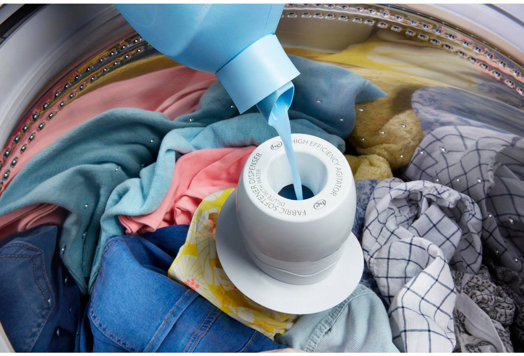 HIGH EFFICIENCY DISPENSER DISP WATER AGITATOR WITH SOFTENER DILUTE FABRIC WATER