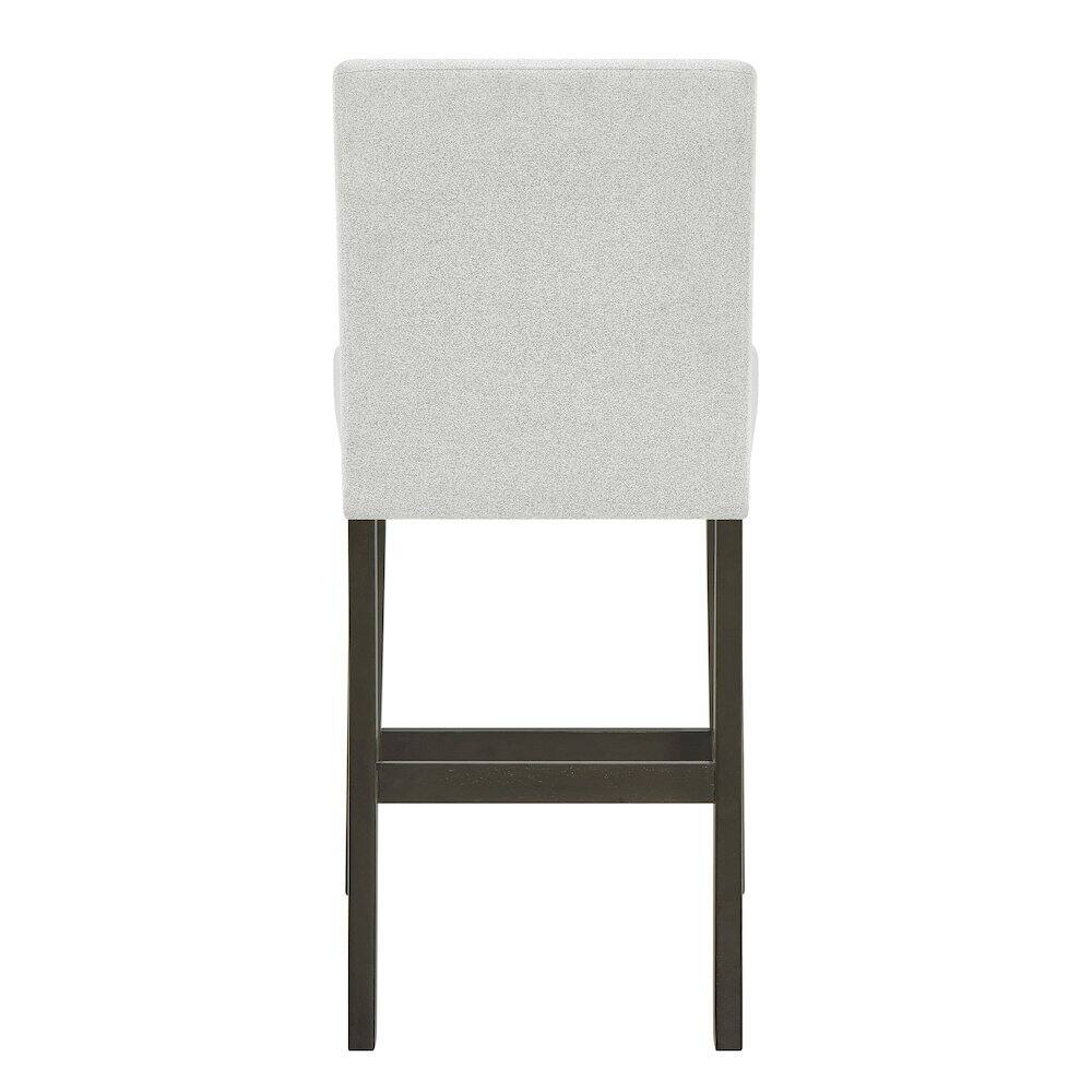 Left. New Classic Furniture - Carissa Wood Counter Chair in Stone (Set of 2) - Espresso/Gray.