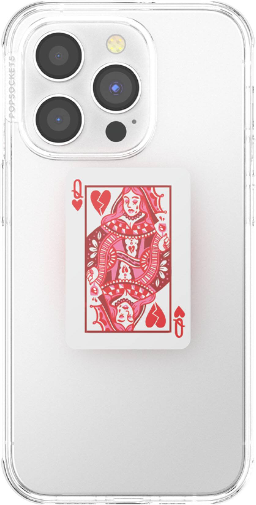 Back. PopSockets - Adhesive PopGrip Universal Grip & Stand for Cell Phones - Heartbreaker Queen.