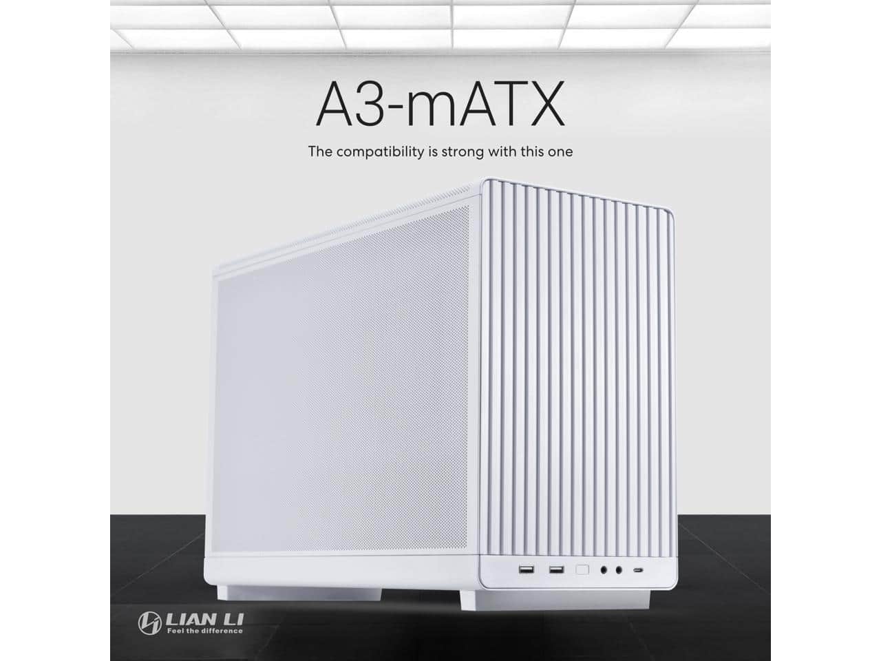 Lian Li A3 mATX White SPCC M ATX / ITX Computer Case A3 mATX W