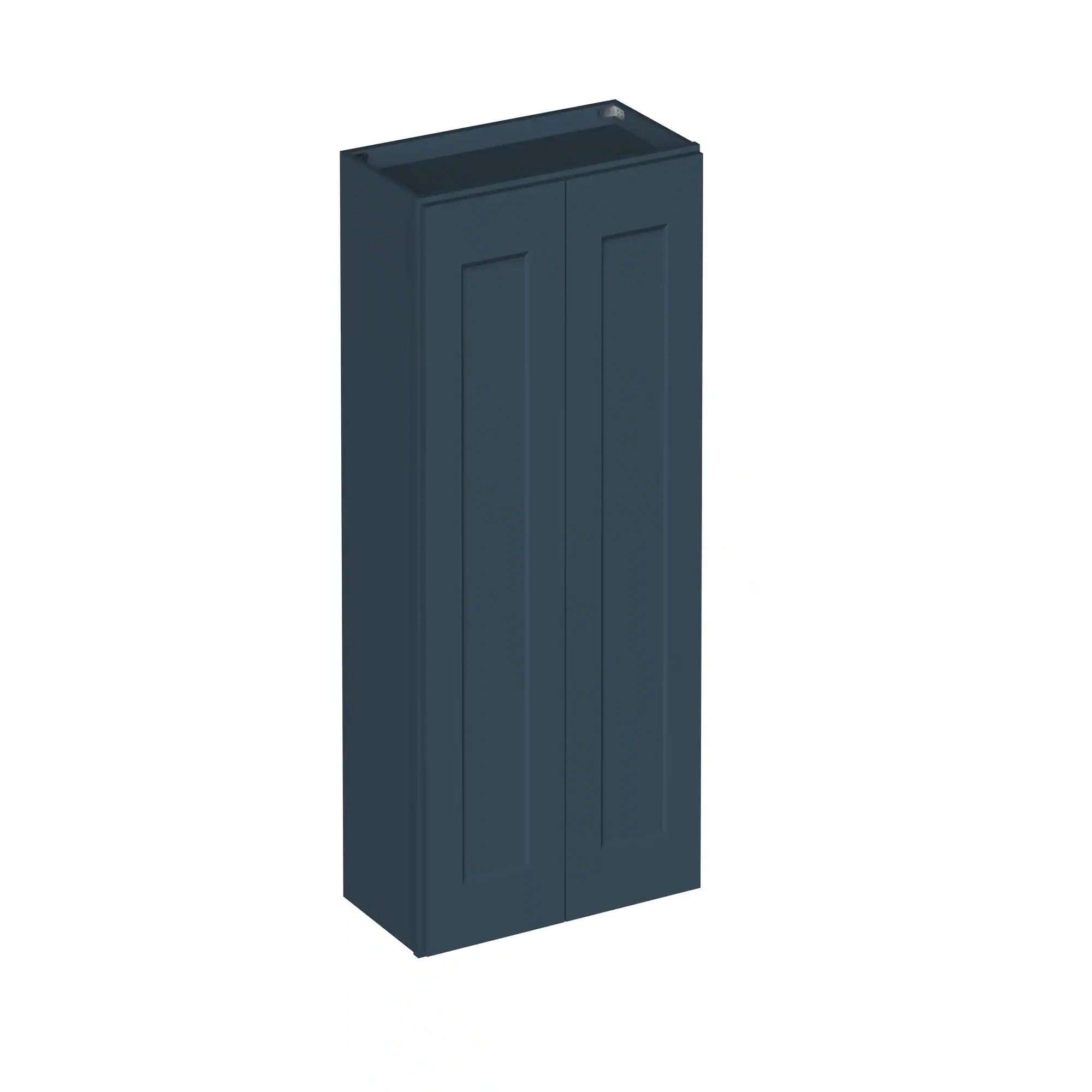 Angle. Boyel Living - 24-in W x 36-in H x 12-in D Shaker RTA Kitchen Wall Cabinet with Soft-Close - Charcoal Blue.