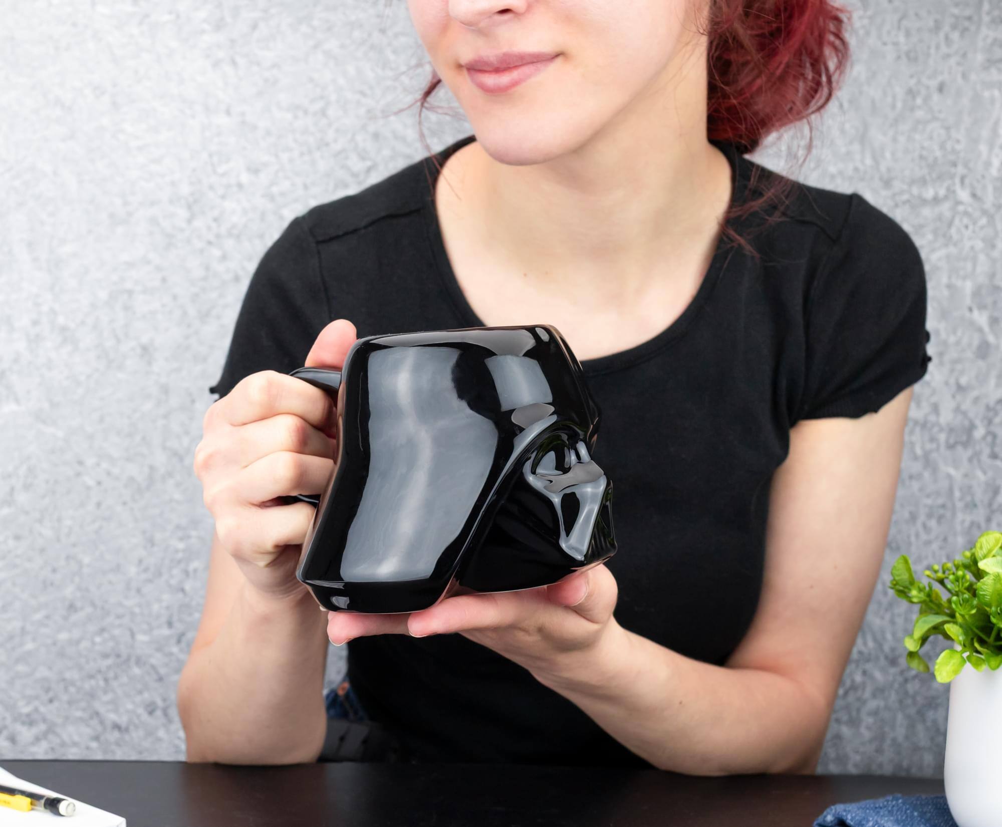 Alt View 4. Silver Buffalo - Star Wars Darth Vader 3D Sculpted Ceramic Mug | Holds 20 Ounces - Black.