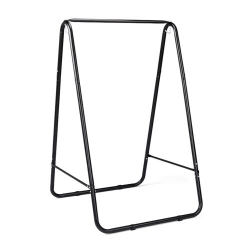 Front. Winado - Hammock Chair Stand Only, A-Shaped Universal Multi-Use Steel Hanging Chair Stand Heavy-Duty with Hook for Indoor Outdoor - Black.