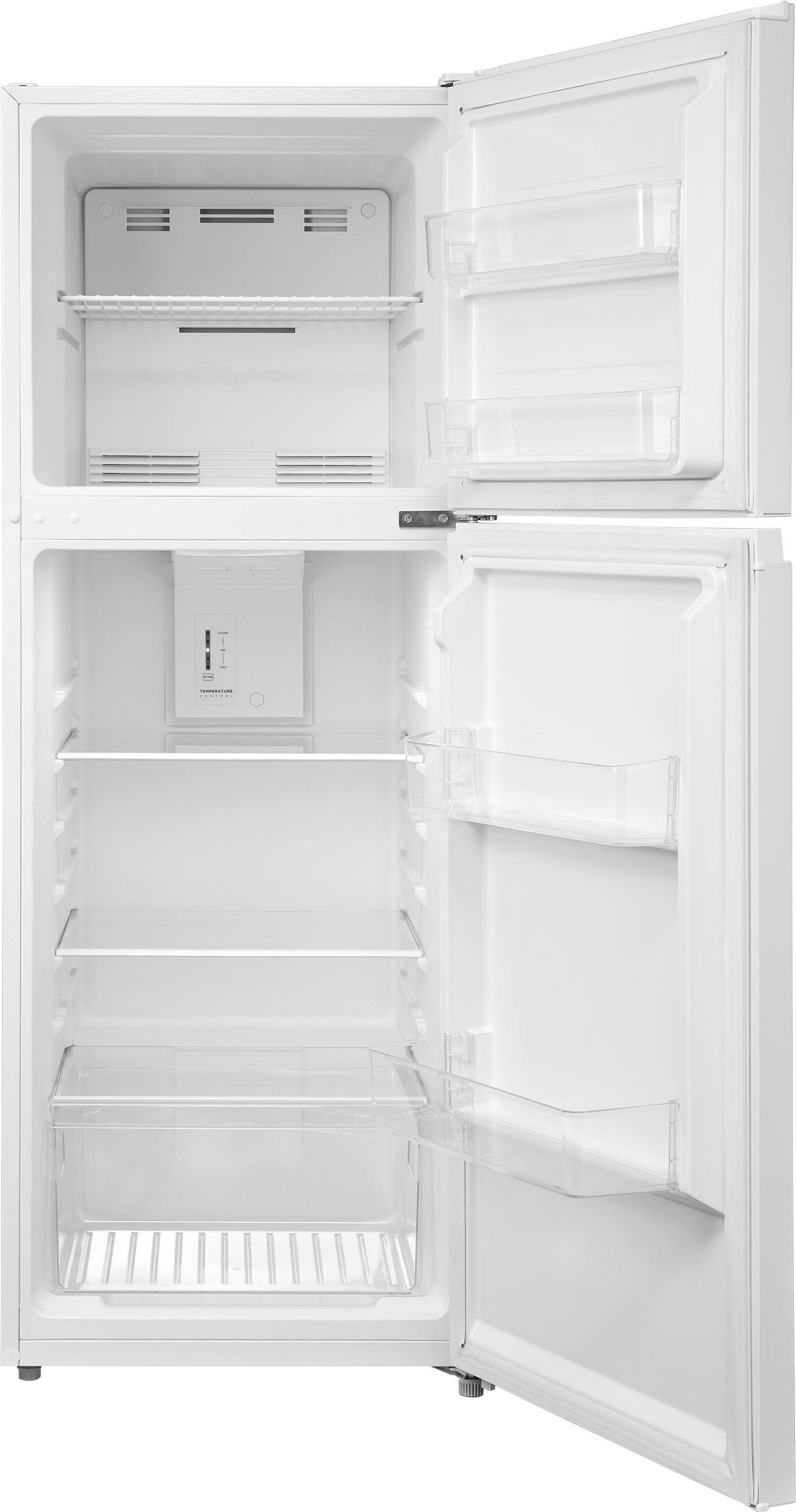 Alt View 6. Insignia™ - 10.1 Cu. Ft. Top-Freezer Refrigerator with Reversible Door and ENERGY STAR Certification - White.