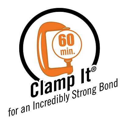60 min.  
Clamp It®  
for an Incredibly Strong Bond