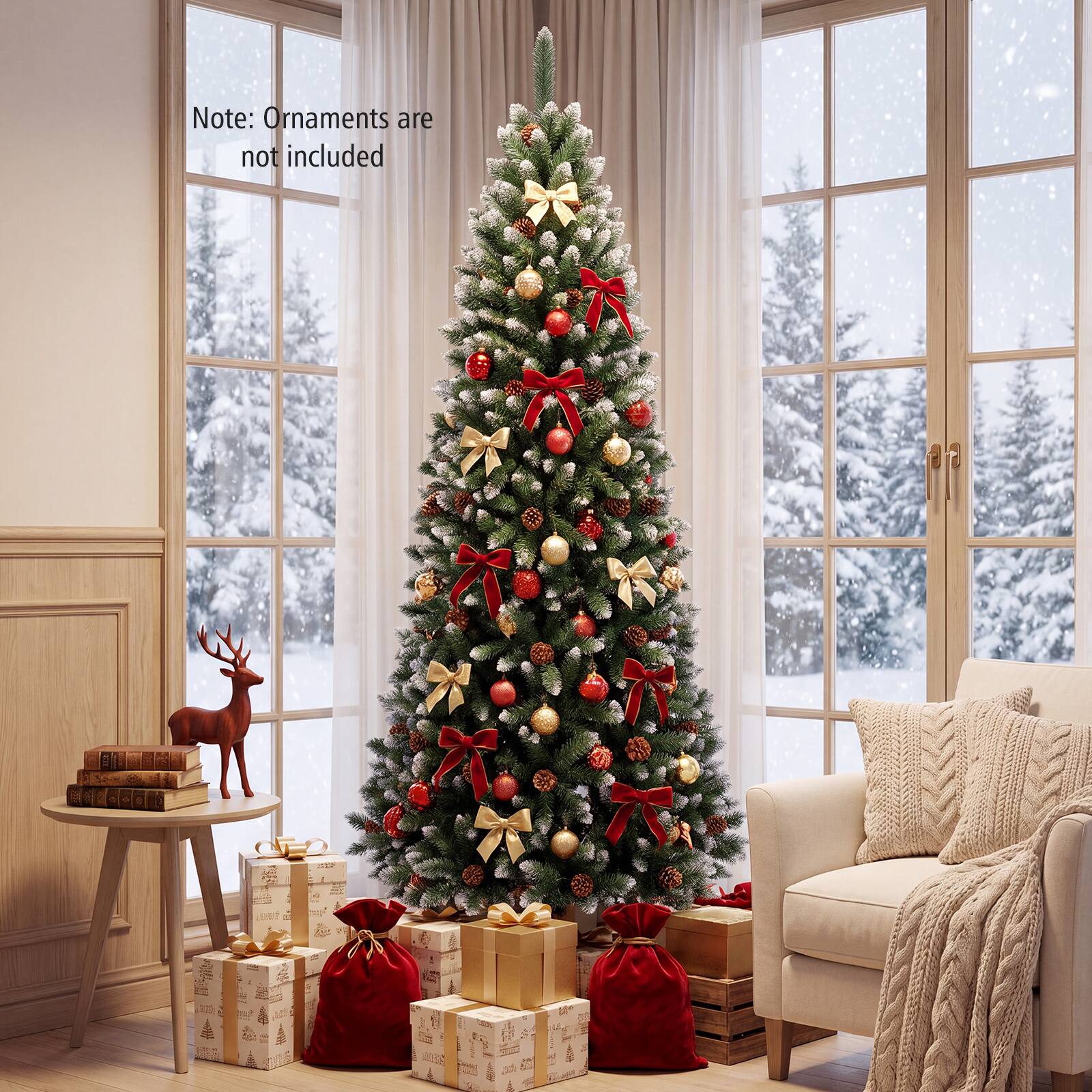 Note: Ornaments are not included