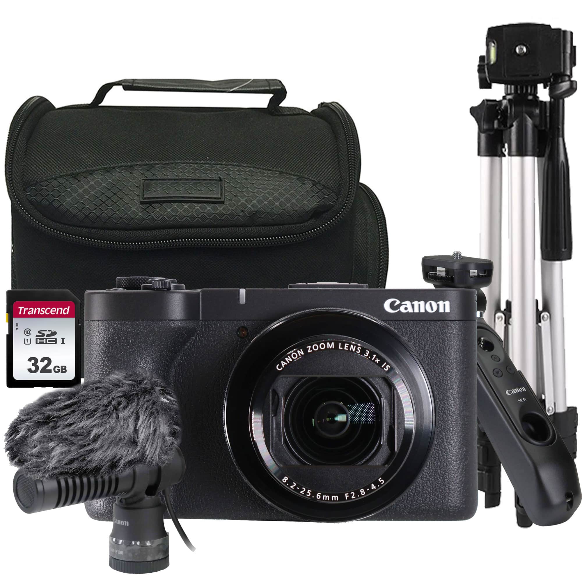 Canon - PowerShot V1 22.3MP Digital Camera Creator Kit with Microphone & Tripod - Black