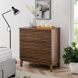Render Large 3-Drawer Nightstand by Modway - Walnut