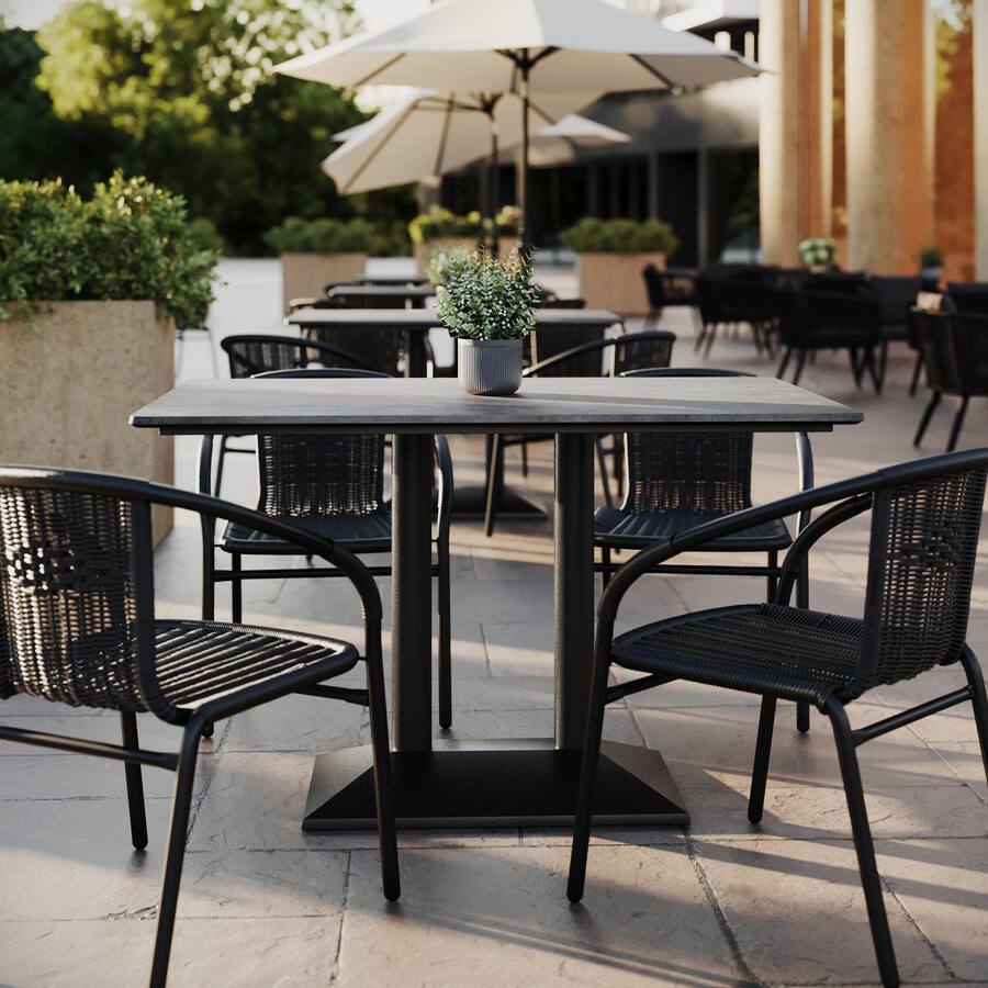 Oliver Seamer Emma + Oliver PureShield Indoor Outdoor Tabletop with Seam Free Surface ...