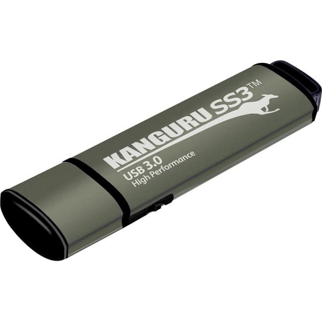 Kanguru Solutions - Kanguru SS3™ USB3.0 Flash Drive with Physical Write Protect Switch, 256G - 256 GB - USB 3.0 - Unknown