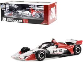 Greenlight - Dallara IndyCar #30 Christian Lundgaard "Shield Cleansers" Rahal Letterman Lanigan Road Course NTT IndyCar 2022 1/18 - Red,Black,White