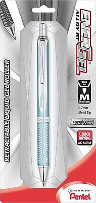 ENERGEL  
RETRACTABLE LIQUID GEL ROLLER  
0.7mm Metal Tip  
Metal Barrel  
QUICK DRYING NO SMEAR  
M  
Penbel