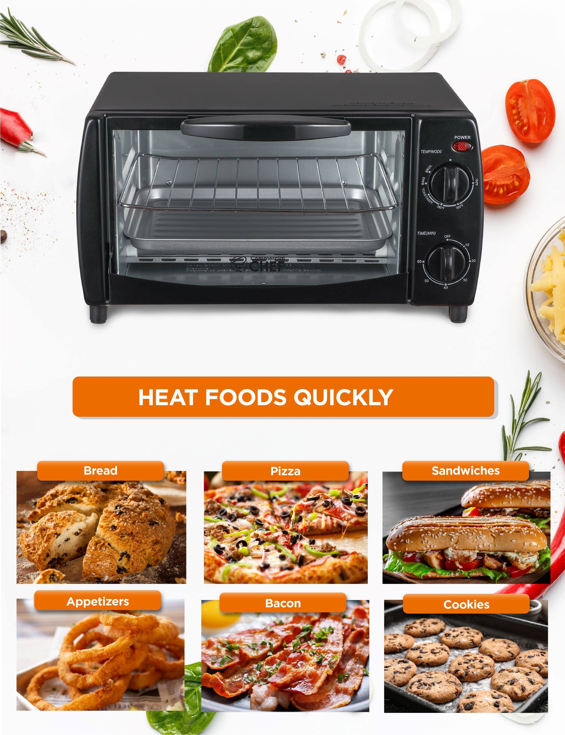 PUREO TEMPIAOOK g S - - nothing_o_Me - aer - - 50 a 2 HEAT FOODS QUICKLY Bread Pizza Sandwiches Appetizers Bacon Cookies